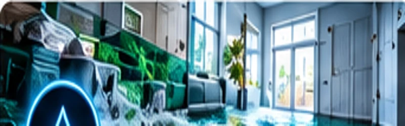 Water damage inside a home